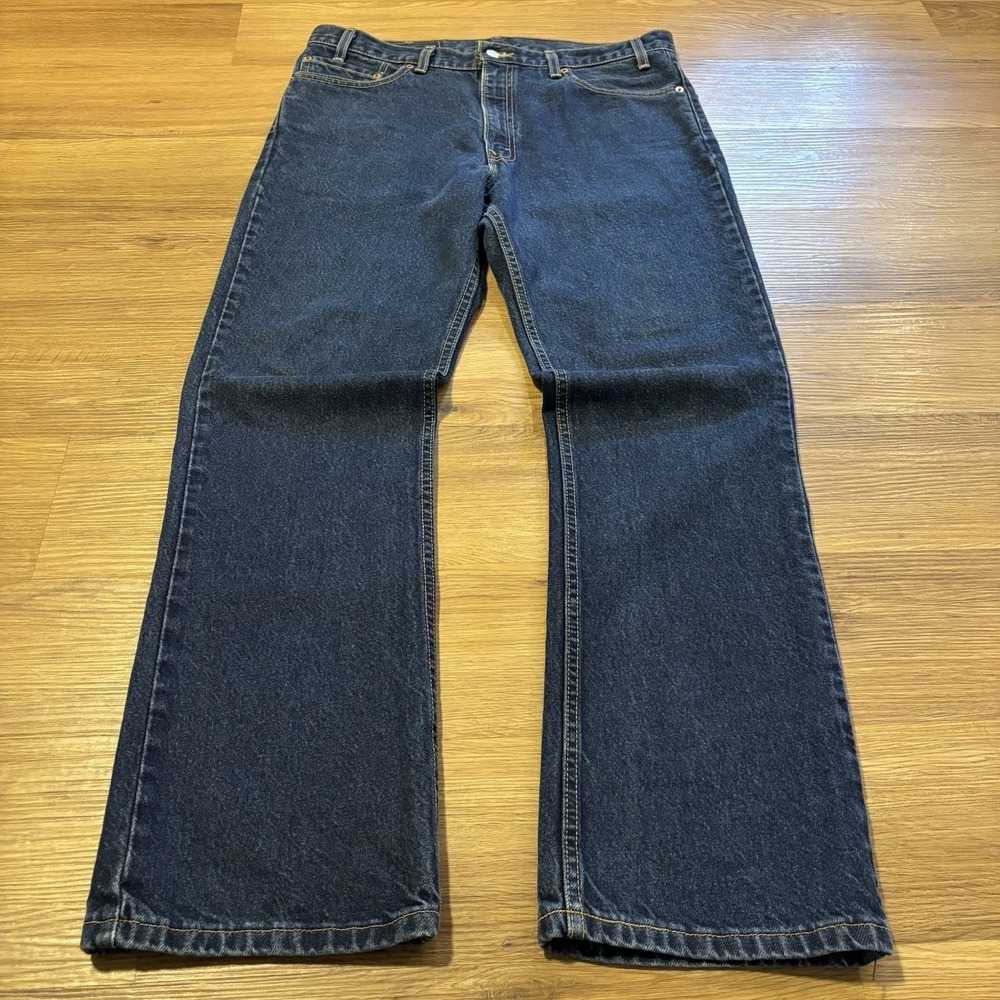 VTG Levi's 517 Boot Cut Jeans Men's 36x32 USA Made‎ Dark Indigo Denim Cowboy Y2K